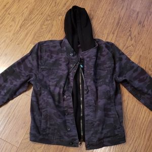 Hudson Jeans Nate Moto Jacket Camo XL